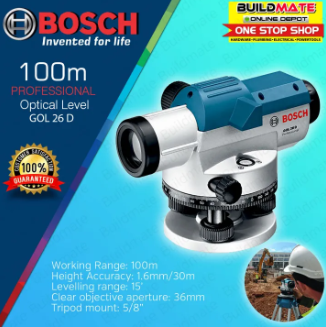 BOSCH Professional GOL 26 D Optical Level 0601068000 •100% ORIGINAL / AUTHENTIC •BUILDMATE• BMT
