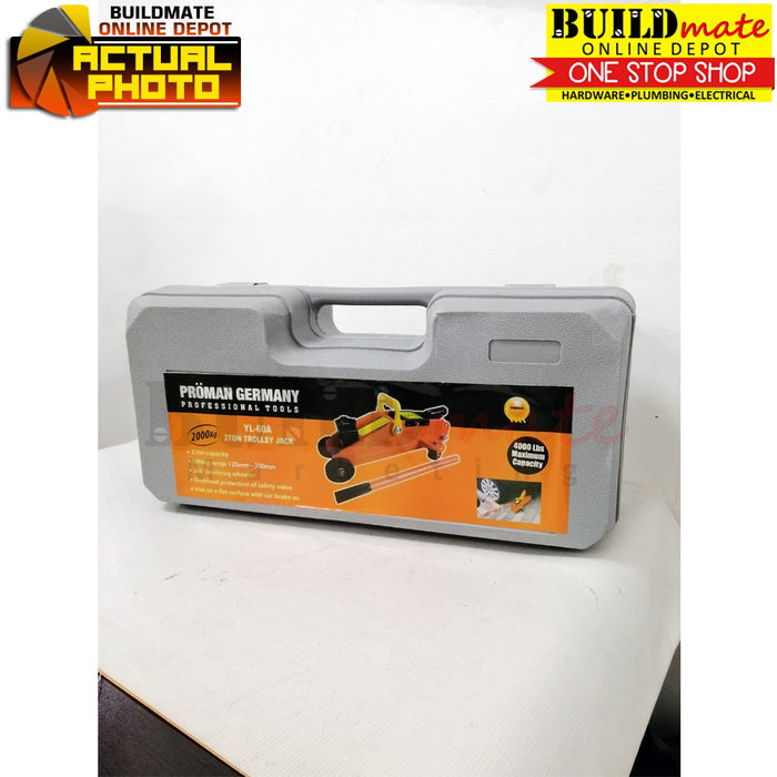 PROMAN Floor Jack 2 TONS with Case YL-60A •NEW ARRIVAL!• •BUILDMATE• 