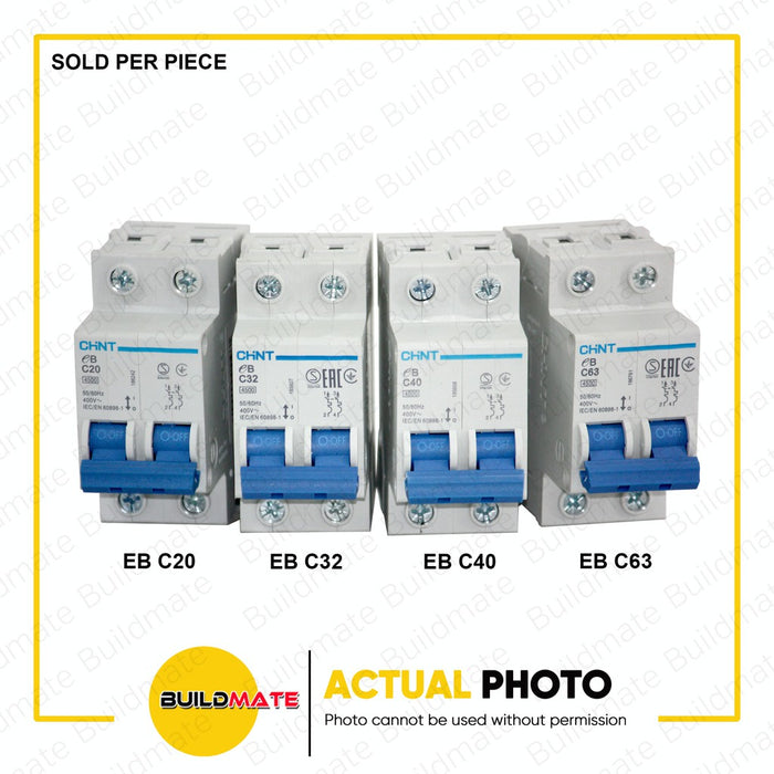 CHINT Mini Circuit Breaker for Panel Board 4.5KA MCB EB 2P C20 | C32 | C40 | C63 SOLD PER PIECE