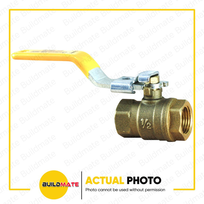 WATERHOUSE by POWERHOUSE Lockable Brass Ball Valve 1/2" | 3/4" | 1" SOLD PER PIECE •BUILDMATE• PHWH