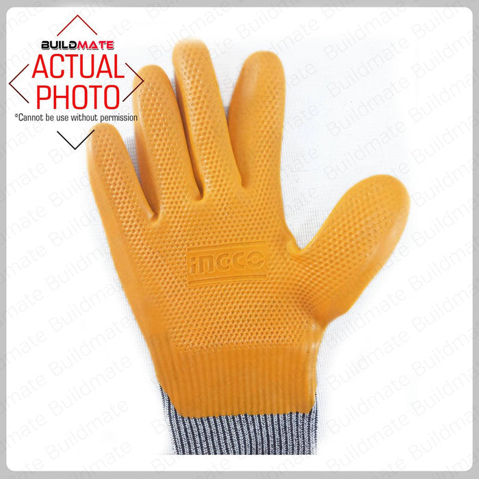 BUILDMATE Ingco Safety Gloves Cut Resistance Abrasion Hand Protection Horticulture HGCG08-XL • IHT