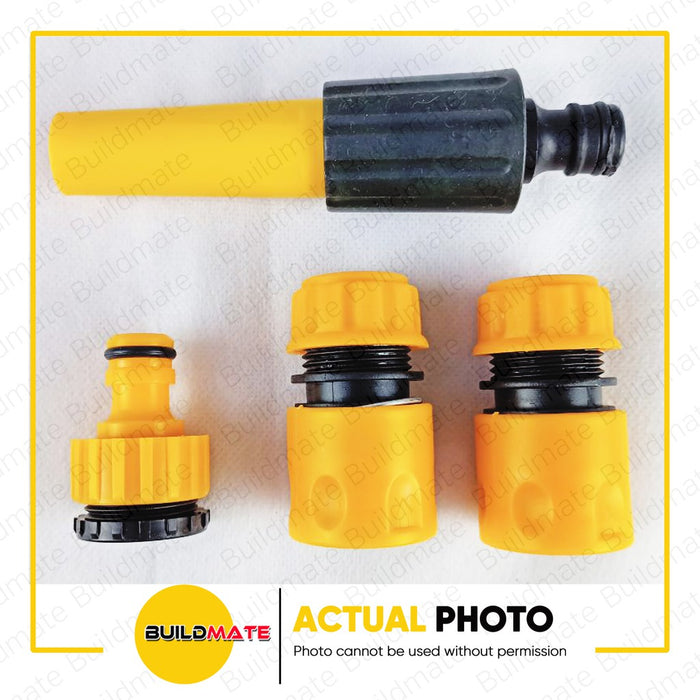 MEGA Adjustable Garden Hose Nozzle Set 1/2" 4PCS/SET •BUILDMATE•