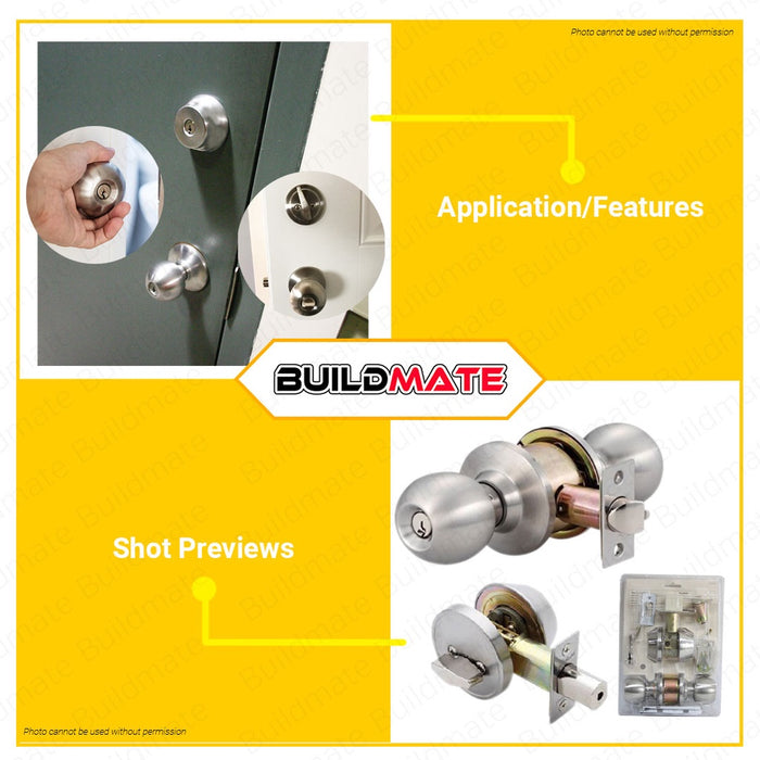 YALE Essential Series Entrance Keyed Alike Key In Knob Door Knob Deadbolt Combo Pack #YM2in1-CA41DKA