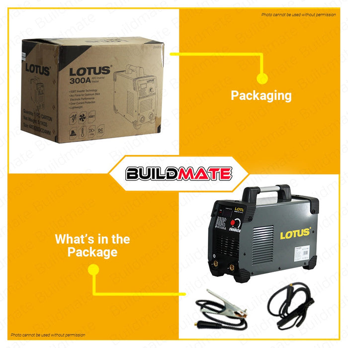 LOTUS 300A IGBT ARC Inverter Welding Machine LT300ESX •BUILDMATE• LWM LUTOS