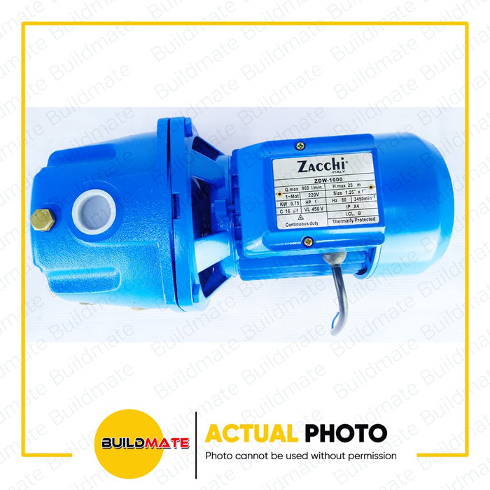 [COMBO] ZACCHI Deep Well Water Pump 1HP with Adapter for ZDWPA-1000S + Ejector for 1HP ZDWPI-1000S