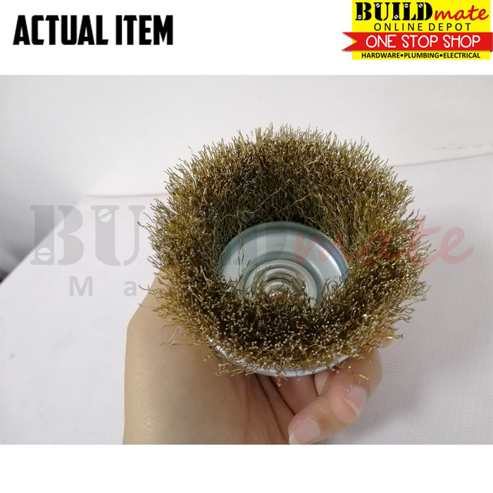 OMEGA Heavy Duty Cup Brush 3" 1.25mm TWISTED / CRIMPED wire NEW ARRIVAL!