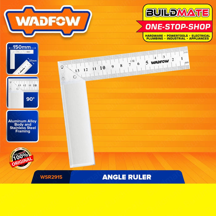 WADFOW Angle Square Ruler 150mm | 250mm [SOLD PER PIECE] L-Square L-Ruler Angle Ruler •BUILDMATE WHT