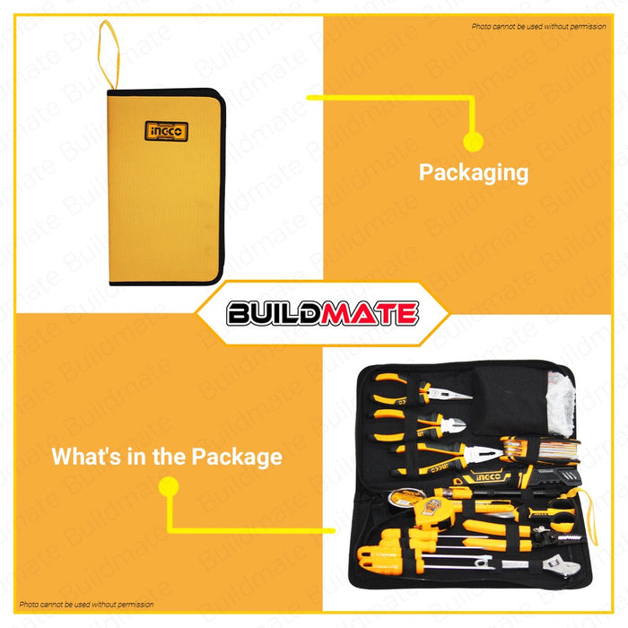 Ingco 26pcs Electricians Tools Set HKETS0261 100% ORIGINAL / AUTHENTIC •BUILDMATE• IHT