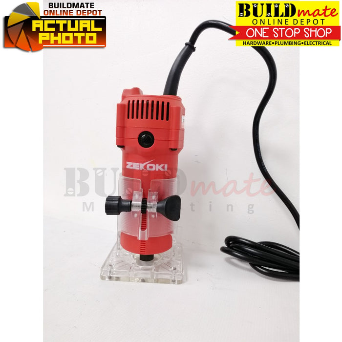 [BUNDLE] ZEKOKI Palm Router Trimmer 500W ZKK-0635ET W/ MAILTANK Router Bit 12PCS 1/4" +FREE MEGATAPE