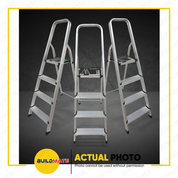 GREENFIELD 4 STEP Aluminum Home Ladder AFC0104C- 06-04-00004 •BUILDMATE•
