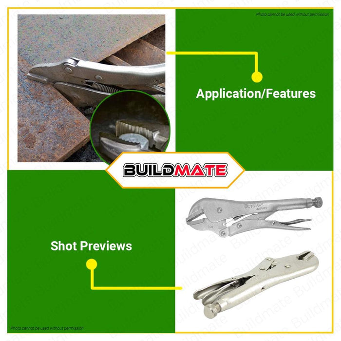 HOYOMA Black Vise Grip 10" LOW PRICE •BUILDMATE• HYMHT