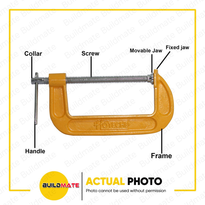 HOTECHE 3 PCS Light G-Clamp Set HTC-290501 •BUILDMATE•