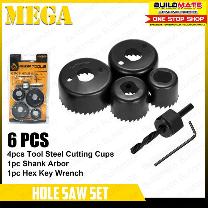 PROMAN / MEGA Hole Saw 6PCS SET SOLD PER SET •BUILDMATE•