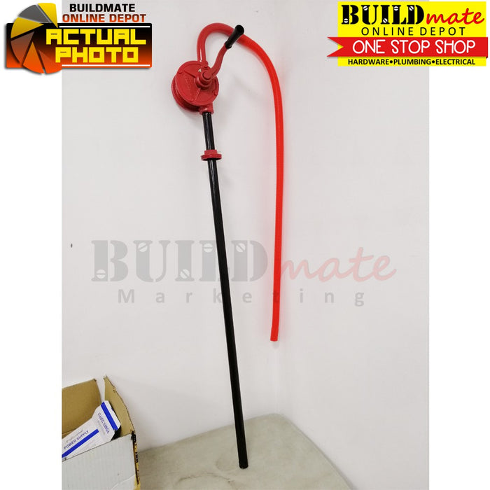 CRESTON Drum Pump Hand Operated Rotary 25mm FP-5232 WITH TUBE & HOSE