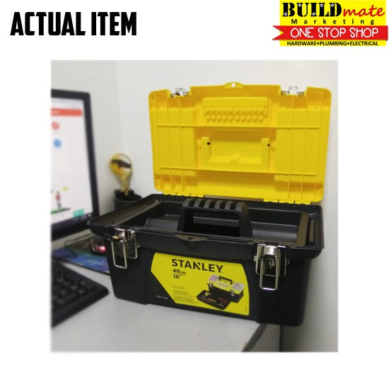 STANLEY 16" Inch PVC Jumbo Tool Box 40cm Organizer Storage Box Toolbox Tools Storage •BUILDMATE• SHT
