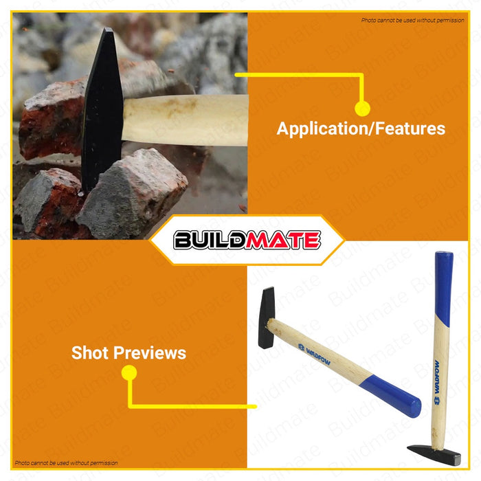 WADFOW 200g Machinist Hammer Hardwood Handle Drop-forged Hammerhead Steel WMB1302 •BUILDMATE• WHT