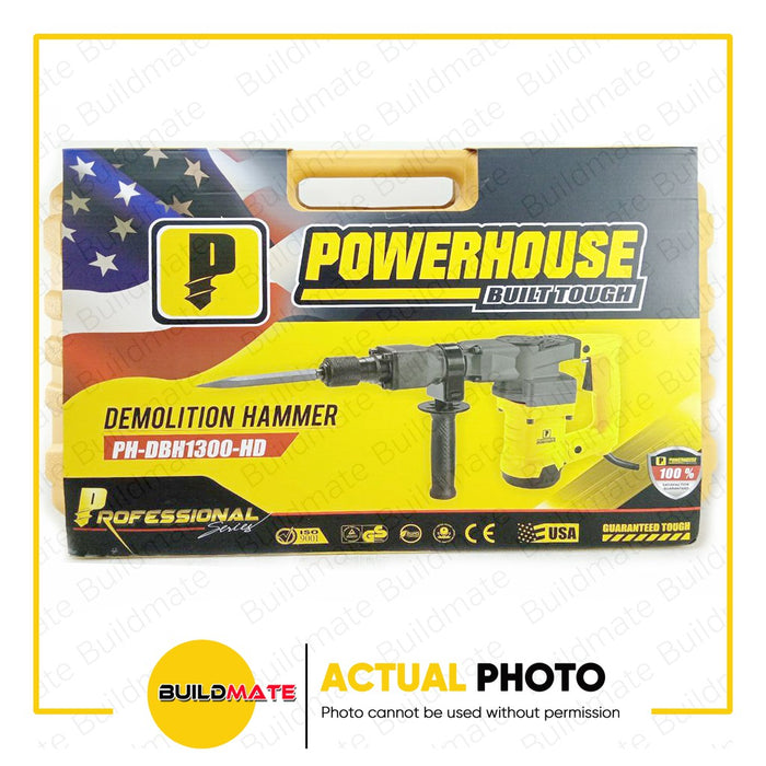 POWERHOUSE Demolition Hammer 1300W PH-DBH1300-HD •BUILDMATE• PHPT
