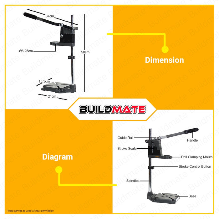 LOTUS Drill Stand 60mm LTHT60DSX •BUILDMATE• LHT LUTOS