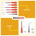 Hoteche Insulated Screwdriver Set  6 PCS/SET HTC-244106 •BUILDMATE•