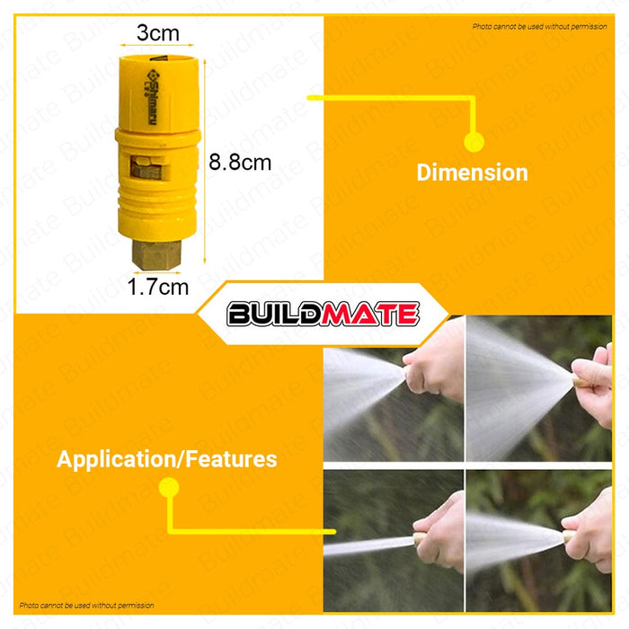 BUILDMATE Brand High Pressure Nozzle RED / YELLOW / Blue Car Power Sprayer Pressure Washer Hose Nozzle Tip Coupling Adapter SOLD PER PIECE