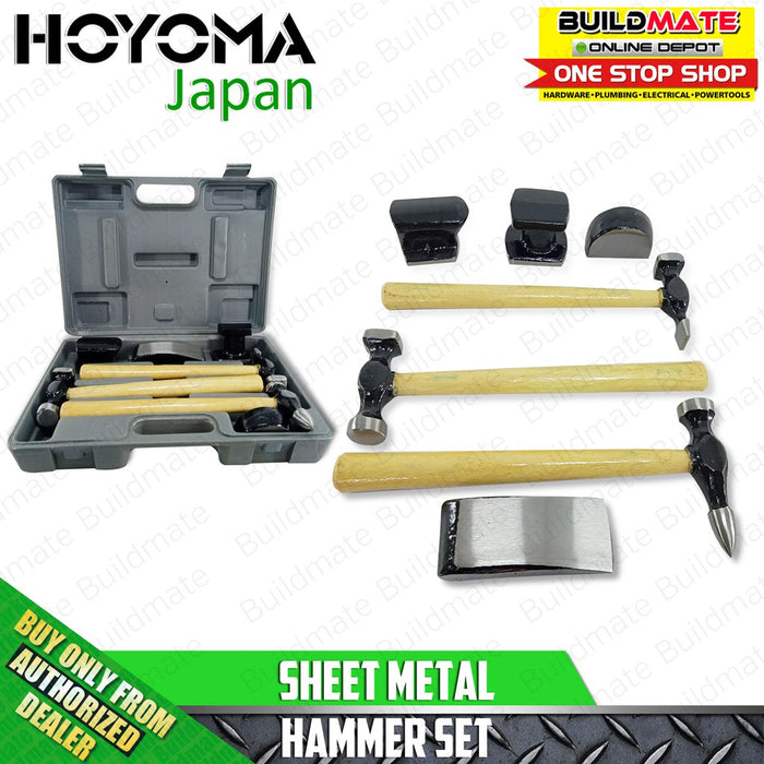 Hoyoma 7PCS/SET Sheet Metal Hammer Set for Car Repair •BUILDMATE• HYMHT