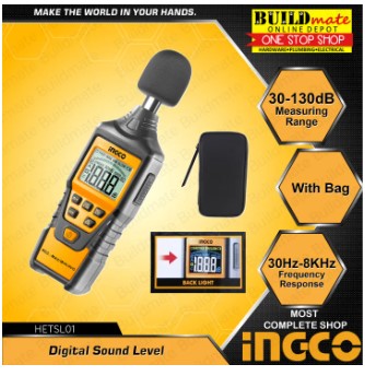 Ingco Sound Level Master INGCO Digital Sound Level Meter HETSL01 •BUILDMATE• IPT — Buildmate