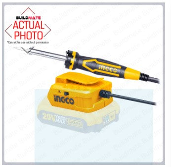 INGCO Cordless Lithium Ion Electric Soldering Iron 20V Electronic Iron Kit CSILI2001 •BUILDMATE• ICPT