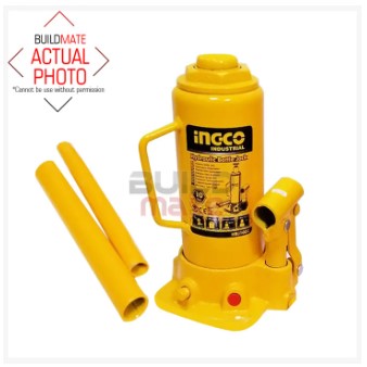 INGCO Hydraulic Bottle Jack 10 TONS HBJ1002  •BUILDMATE• IHT