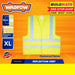 WADFOW Reflection Vest Fluorescent Orange | Yellow 5cm XL Polyester [SOLD PER PIECE] •BUILDMATE• WHT
