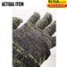 Safety Cotton Gloves 1 Pair Black/Yellow Color