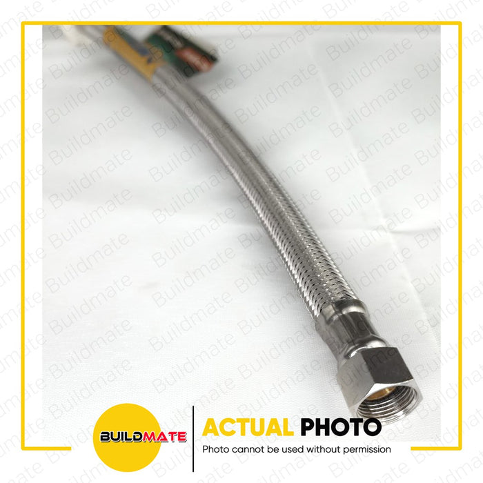 WATERHOUSE by POWERHOUSE Stainless Flexible Hose For Water Closet 3/8" x 7/87" x 12" •BUILDMATE•