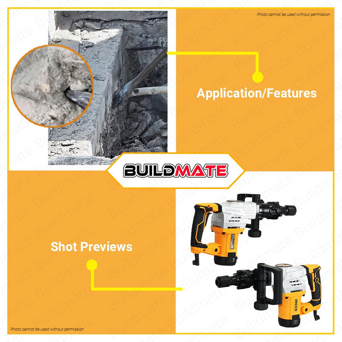 INGCO Demolition Hammer / Chipping Hammer 1300W PDB130018 / PDB13008 •BUILDMATE• IPT