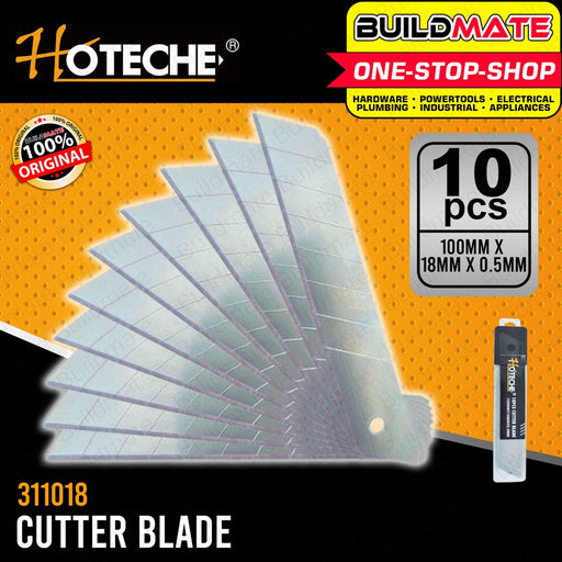 HOTECHE Utility Knife Cutter Blade Blades Only 10 pcs 18mm HTC-311018 / AUTHENTIC •BUILDMATE•