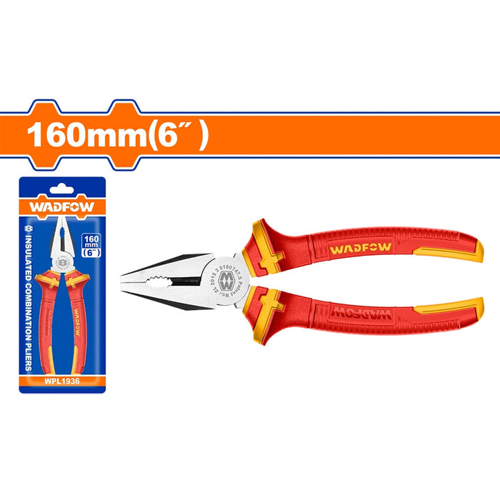 BUILDMATE Wadfow Insulated Combination Pliers 6" | 7" | 8" Inch [SOLD PER PIECE] Multifunctional Cutting Wire Stripping Crimping for Electricians Hand Tools • WHT