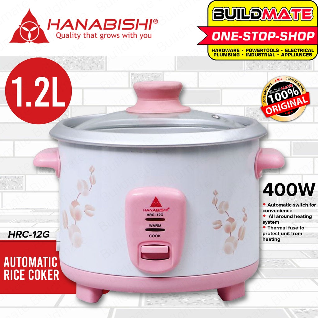 HANABISHI JAPAN Rice Cooker 6 Cups 1.2L HRC 12G BUILDMATE