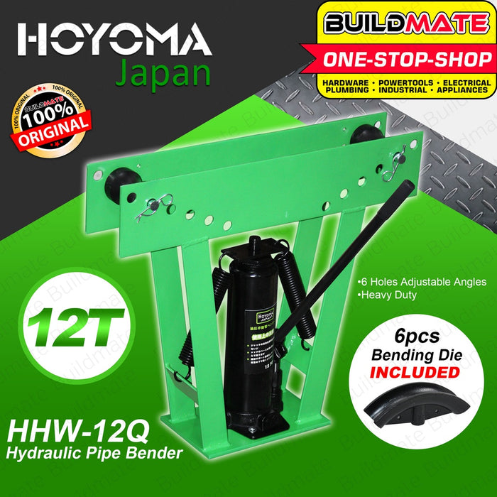 HOYOMA JAPAN Hydraulic Pipe Bender 12 TONS HHW-12Q High Quality •BUILDMATE•