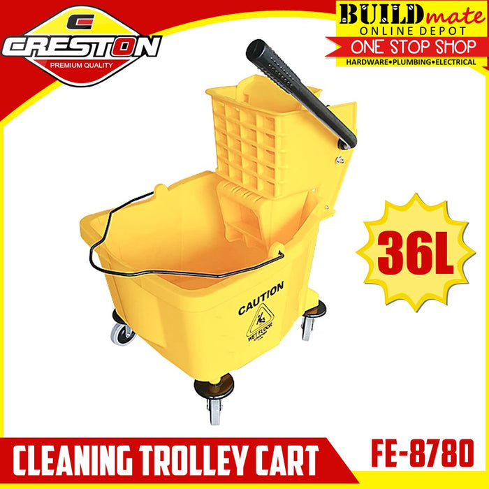 CRESTON Mop Cleaning Trolley Cart 36L FE-8780 100% ORIGINAL!