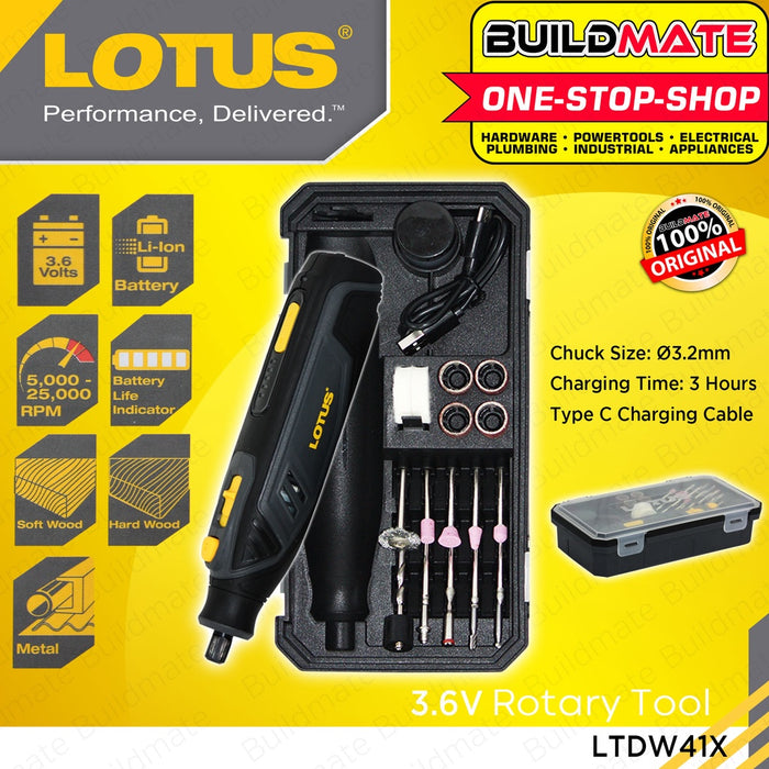 LOTUS Cordless Lithium Ion Rotary Tool 3.6V LTDW41X •BUILDMATE• LPT