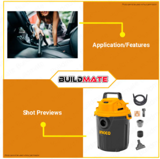 INGCO Wet and Dry Vacuum Cleaner 30L 1300W VC13301 •BUILDMATE• IPT