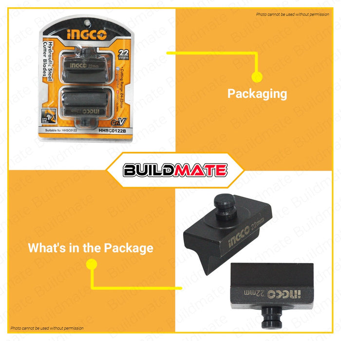 SPARE PARTS INGCO Hydraulic Steel Cutter Blade Cr-V Suitable  for HHSC0122 ORIGINAL •BUILDMATE• IHT
