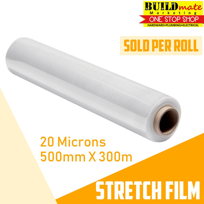 THICK Stretch Film 2.9KG 20 Microns 500MM X 300 Meters •BUILDMATE•