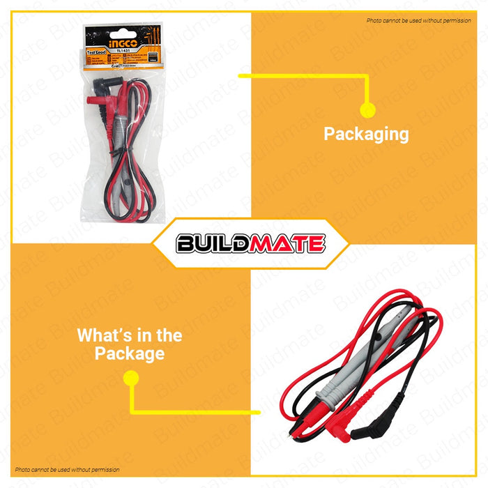 INGCO Test Lead for Multimeter 10A TL1431 •BUILDMATE• HT2