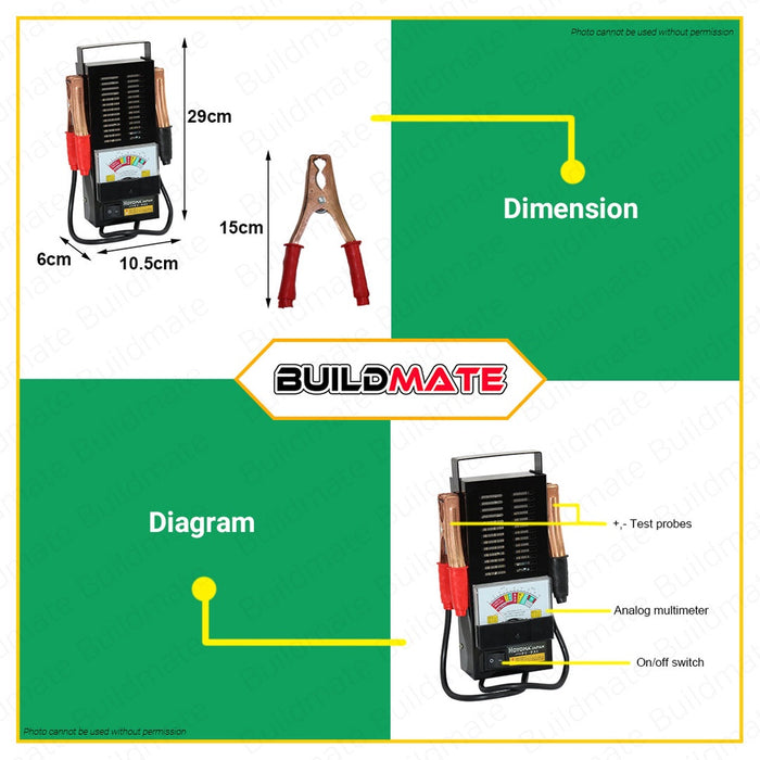 HOYOMA JAPAN Analog Battery Load Tester/Digital Battery Load Tester  SOLD PER PIECE •BUILDMATE•