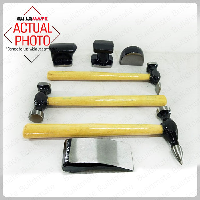 Hoyoma 7PCS/SET Sheet Metal Hammer Set for Car Repair •BUILDMATE• HYMHT