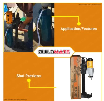INGCO Diamond Coring Machine 2800W | 3800W Diamond Core Drill DDM28001 | DDM38001 •BUILDMATE• IPT