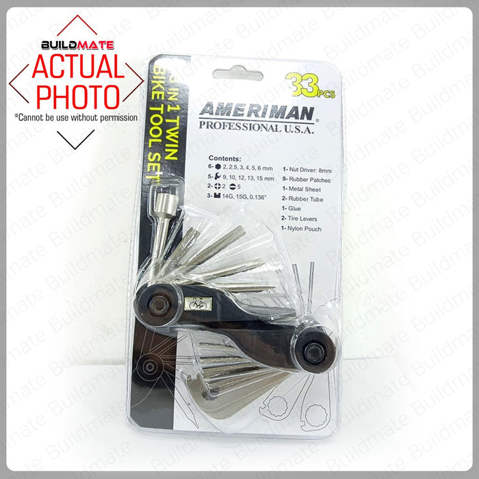 AMERIMAN TWIN 33-in-1 Bike Tool Set •BUILDMATE•