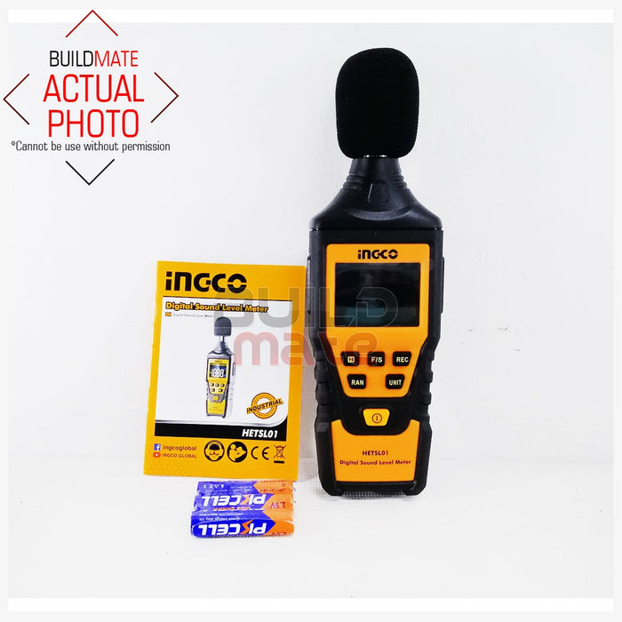 Ingco Sound Level Master INGCO Digital Sound Level Meter HETSL01 •BUILDMATE• IPT — Buildmate
