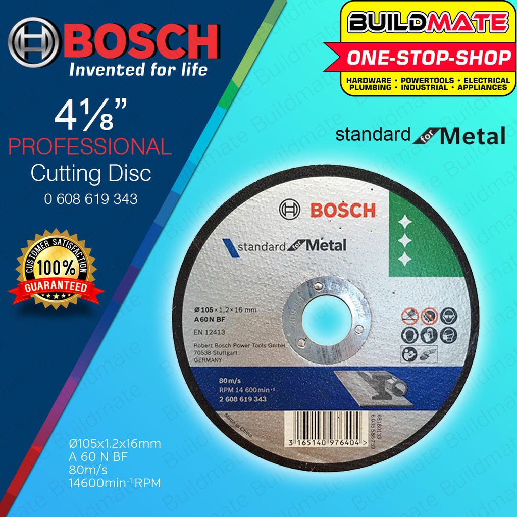BOSCH Metal Cutting Disc Wheel 1.2mm 4" Inch For Angle Grinder 2608619