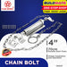 STAR WHEEL Chain Bolt Door Lock 4 Inches #140 CP 100% ORIGINAL / AUTHENTIC •BUILDMATE•
