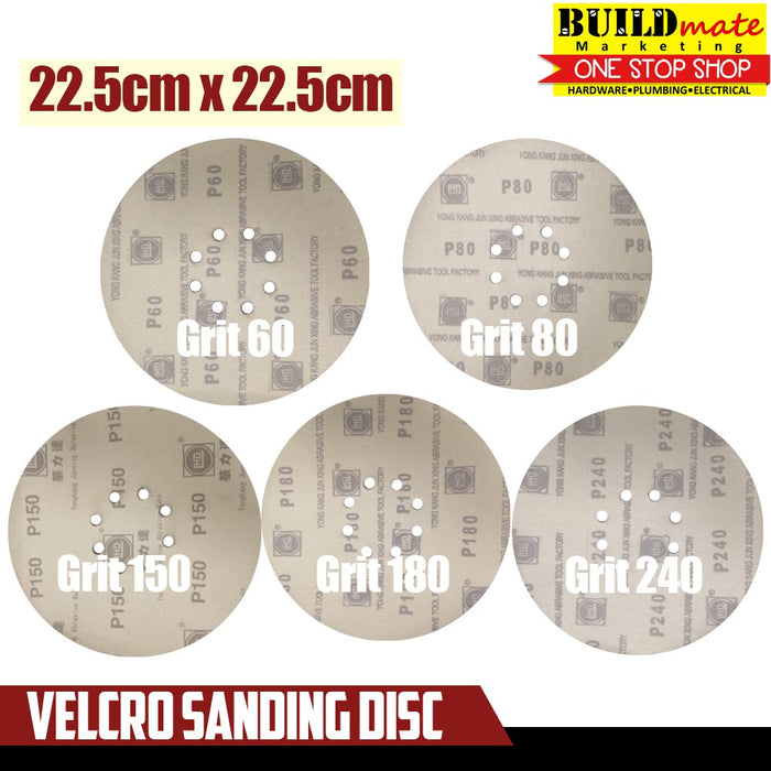 Velcro Polisher Sanding Disc Ø22.5CM GRIT60/80/150/180/240